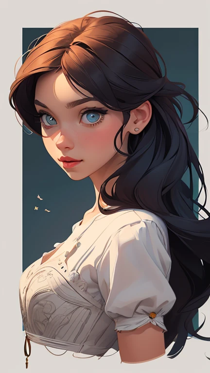 Female character in cartoon style Digital art style illustration Cartoon image of a woman .Ilustra??o estilo desenho animado, estilo de arte dos desenhos animados, Ella Purnel lestilo Cartoon style digital illustration artgerm style cartoon art style, digital illustration style, design de personagens altamente detalhado, arte digital detalhada coragem, Forest fan art, Design de personagens de retrato, beautiful digital illustration, retrato de alta qualidade, Arte em quadrinhos, mulher jovem cabelo com transas lindas . Beautiful lined eyes Medium large bust and wonderful sexy clothes. image expression of sexual desire from the waist to the illustration Ella Purnellstyle Cartoon style digital illustration artgerm style