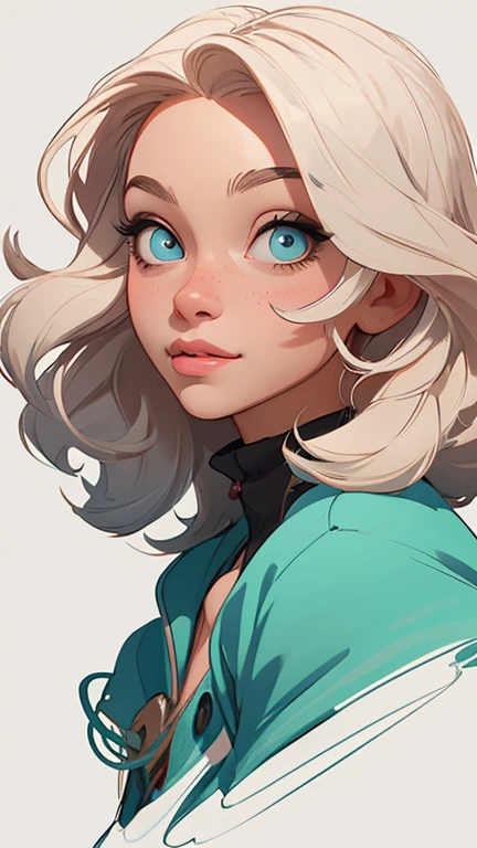 Female character in cartoon style Digital art style illustration Cartoon image of a woman .Ilustra??o estilo desenho animado, estilo de arte dos desenhos animados, Ella Purnel lestilo Cartoon style digital illustration artgerm style cartoon art style, digital illustration style, design de personagens altamente detalhado, arte digital detalhada coragem, Forest fan art, Design de personagens de retrato, beautiful digital illustration, retrato de alta qualidade, Arte em quadrinhos, mulher jovem cabelo com transas lindas . Beautiful lined eyes Medium large bust and wonderful sexy clothes. image expression of sexual desire from the waist to the illustration Ella Purnellstyle Cartoon style digital illustration artgerm style