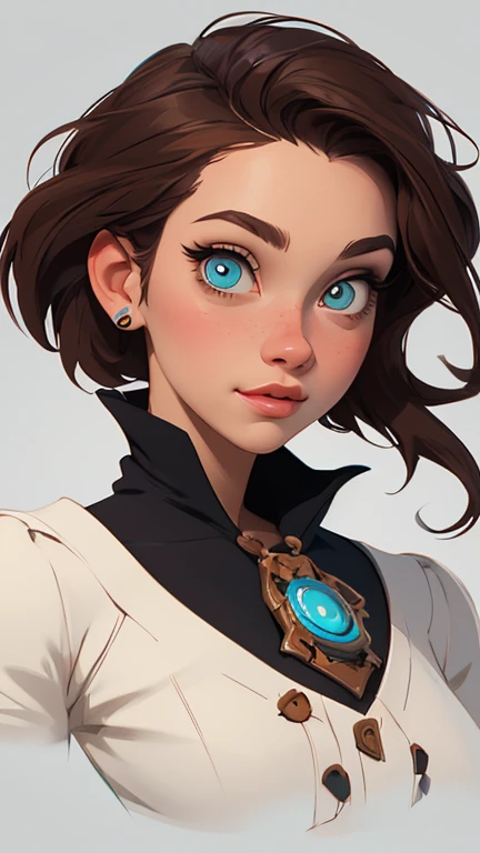 Female character in cartoon style Digital art style illustration Cartoon image of a woman .Ilustra??o estilo desenho animado, estilo de arte dos desenhos animados, Ella Purnel lestilo Cartoon style digital illustration artgerm style cartoon art style, digital illustration style, design de personagens altamente detalhado, arte digital detalhada coragem, Forest fan art, Design de personagens de retrato, beautiful digital illustration, retrato de alta qualidade, Arte em quadrinhos, mulher jovem cabelo com transas lindas . Beautiful lined eyes Medium large bust and wonderful sexy clothes. image expression of sexual desire from the waist to the illustration Ella Purnellstyle Cartoon style digital illustration artgerm style