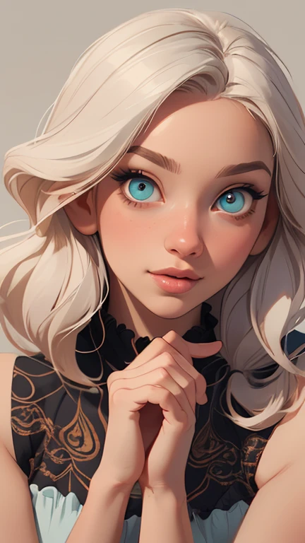 Female character in cartoon style Digital art style illustration Cartoon image of a woman .Ilustra??o estilo desenho animado, estilo de arte dos desenhos animados, Ella Purnel lestilo Cartoon style digital illustration artgerm style cartoon art style, digital illustration style, design de personagens altamente detalhado, arte digital detalhada coragem, Forest fan art, Design de personagens de retrato, beautiful digital illustration, retrato de alta qualidade, Arte em quadrinhos, mulher jovem cabelo com transas lindas . Beautiful lined eyes Medium large bust and wonderful sexy clothes. image expression of sexual desire from the waist to the illustration Ella Purnellstyle Cartoon style digital illustration artgerm style