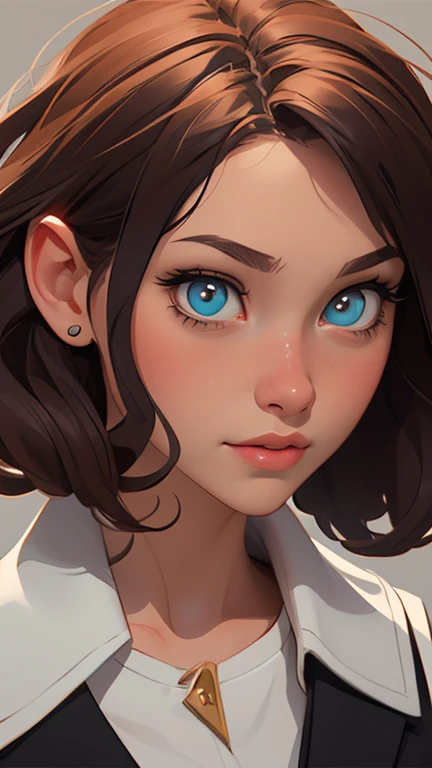 Female character in cartoon style Digital art style illustration Cartoon image of a woman .Ilustra??o estilo desenho animado, estilo de arte dos desenhos animados, Ella Purnel lestilo Cartoon style digital illustration artgerm style cartoon art style, digital illustration style, design de personagens altamente detalhado, arte digital detalhada coragem, Forest fan art, Design de personagens de retrato, beautiful digital illustration, retrato de alta qualidade, Arte em quadrinhos, mulher jovem cabelo com transas lindas . Beautiful lined eyes Medium large bust and wonderful sexy clothes. image expression of sexual desire from the waist to the illustration Ella Purnellstyle Cartoon style digital illustration artgerm style