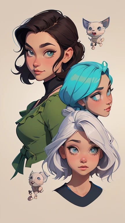 Female character in cartoon style Digital art style illustration Cartoon image of a woman .Ilustra??o estilo desenho animado, estilo de arte dos desenhos animados, Ella Purnel lestilo Cartoon style digital illustration artgerm style cartoon art style, digital illustration style, design de personagens altamente detalhado, arte digital detalhada coragem, Forest fan art, Design de personagens de retrato, beautiful digital illustration, retrato de alta qualidade, Arte em quadrinhos, mulher jovem cabelo com transas lindas . Beautiful lined eyes Medium large bust and wonderful sexy clothes. image expression of sexual desire from the waist to the illustration Ella Purnellstyle Cartoon style digital illustration artgerm style