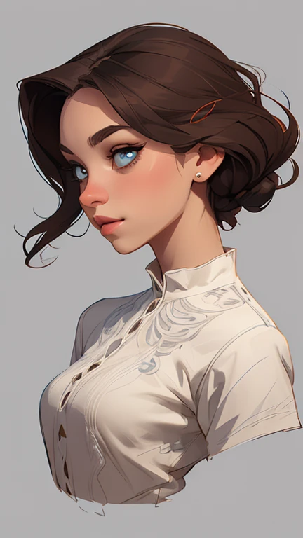 Female character in cartoon style Digital art style illustration Cartoon image of a woman .Ilustra??o estilo desenho animado, estilo de arte dos desenhos animados, Ella Purnel lestilo Cartoon style digital illustration artgerm style cartoon art style, digital illustration style, design de personagens altamente detalhado, arte digital detalhada coragem, Forest fan art, Design de personagens de retrato, beautiful digital illustration, retrato de alta qualidade, Arte em quadrinhos, mulher jovem cabelo com transas lindas . Beautiful lined eyes Medium large bust and wonderful sexy clothes. image expression of sexual desire from the waist to the illustration Ella Purnellstyle Cartoon style digital illustration artgerm style