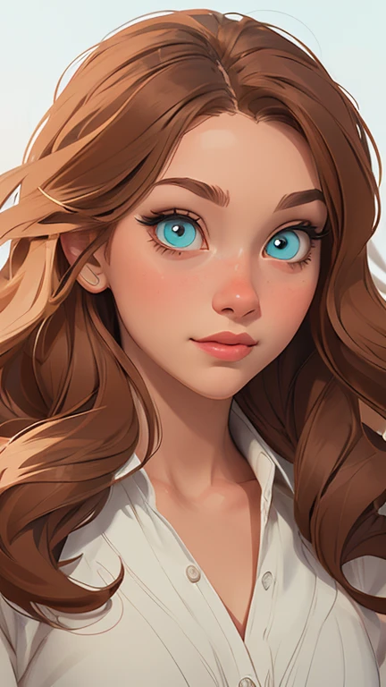 Female character in cartoon style Digital art style illustration Cartoon image of a woman .Ilustra??o estilo desenho animado, estilo de arte dos desenhos animados, Ella Purnel lestilo Cartoon style digital illustration artgerm style cartoon art style, digital illustration style, design de personagens altamente detalhado, arte digital detalhada coragem, Forest fan art, Design de personagens de retrato, beautiful digital illustration, retrato de alta qualidade, Arte em quadrinhos, mulher jovem cabelo com transas lindas . Beautiful lined eyes Medium large bust and wonderful sexy clothes. image expression of sexual desire from the waist to the illustration Ella Purnellstyle Cartoon style digital illustration artgerm style