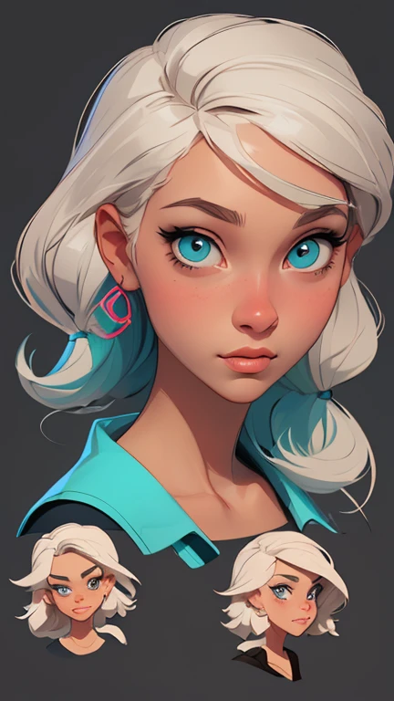 Female character in cartoon style Digital art style illustration Cartoon image of a woman .Ilustra??o estilo desenho animado, estilo de arte dos desenhos animados, Ella Purnel lestilo Cartoon style digital illustration artgerm style cartoon art style, digital illustration style, design de personagens altamente detalhado, arte digital detalhada coragem, Forest fan art, Design de personagens de retrato, beautiful digital illustration, retrato de alta qualidade, Arte em quadrinhos, mulher jovem cabelo com transas lindas . Beautiful lined eyes Medium large bust and wonderful sexy clothes. image expression of sexual desire from the waist to the illustration Ella Purnellstyle Cartoon style digital illustration artgerm style