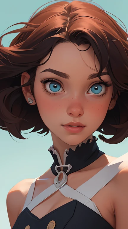 Female character in cartoon style Digital art style illustration Cartoon image of a woman .Ilustra??o estilo desenho animado, estilo de arte dos desenhos animados, Ella Purnel lestilo Cartoon style digital illustration artgerm style cartoon art style, digital illustration style, design de personagens altamente detalhado, arte digital detalhada coragem, Forest fan art, Design de personagens de retrato, beautiful digital illustration, retrato de alta qualidade, Arte em quadrinhos, mulher jovem cabelo com transas lindas . Beautiful lined eyes Medium large bust and wonderful sexy clothes. image expression of sexual desire from the waist to the illustration Ella Purnellstyle Cartoon style digital illustration artgerm style