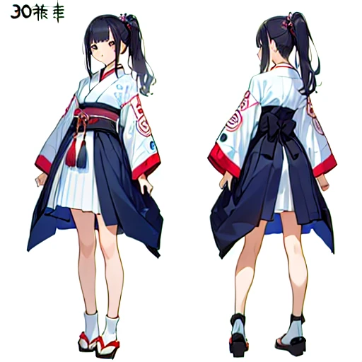 ((full body image)), (One image with front and back images side by side), (No background), (Standing), 
(1woman),  
(A Japanese woman, 30 years old and 155cm tall.), 
