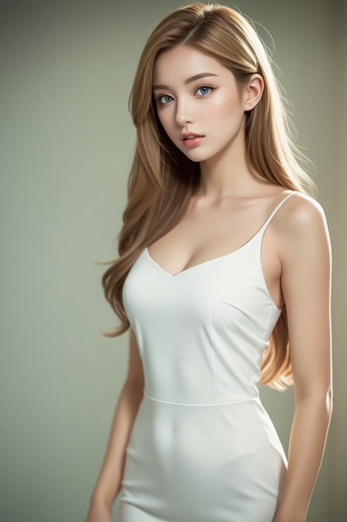 A woman of beauty in a fantastic space, Tight micro dress white and gold color, 98k, {{Masterpiece}}, Best Quality, High Quality:1.4), {{[[FRONT LOOK}}, eye_contact, Various poses)]], very pretty look face, and very pretty eyes, cute images, lovely images, {{whole full body}}, {{{{{{{{Long legs}}}}}}}}, {{{{slim sexy body}}}}, {{{{{{Tall woman}}}}}}, {{177 cm tall}}, solo, beautiful, lovely, adorable, pale skin, {{18to 22 years old German girl}}, look beautiful German girl and blue eyes or green eyes with platinum blonde hair color), Nordic German young girl, {{{{{{{{{{full body}}}}}}}}}}, {{{{{{{{{{high_heels}}}}}}}}}},