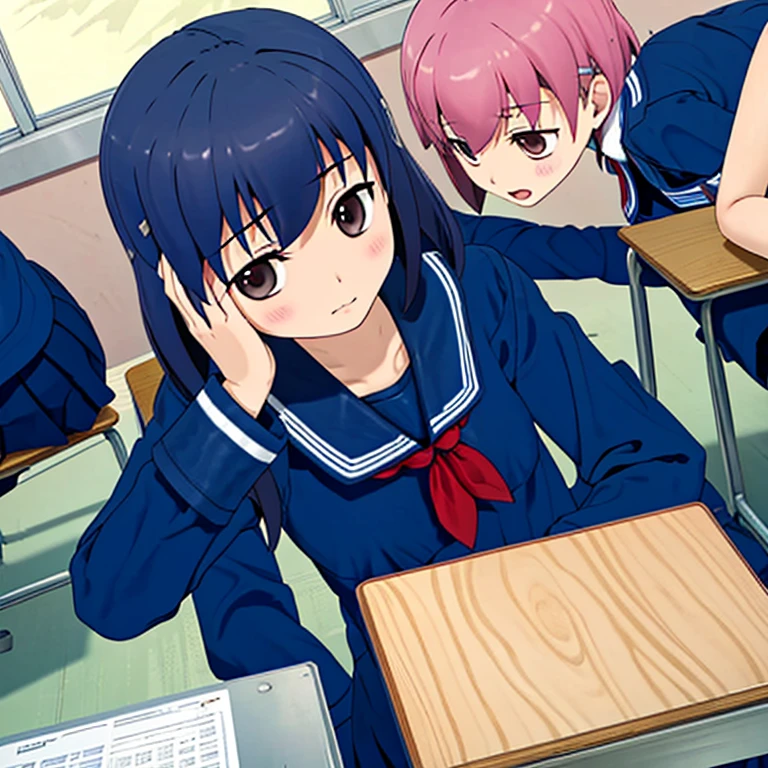 A classmate collapses in the classroom