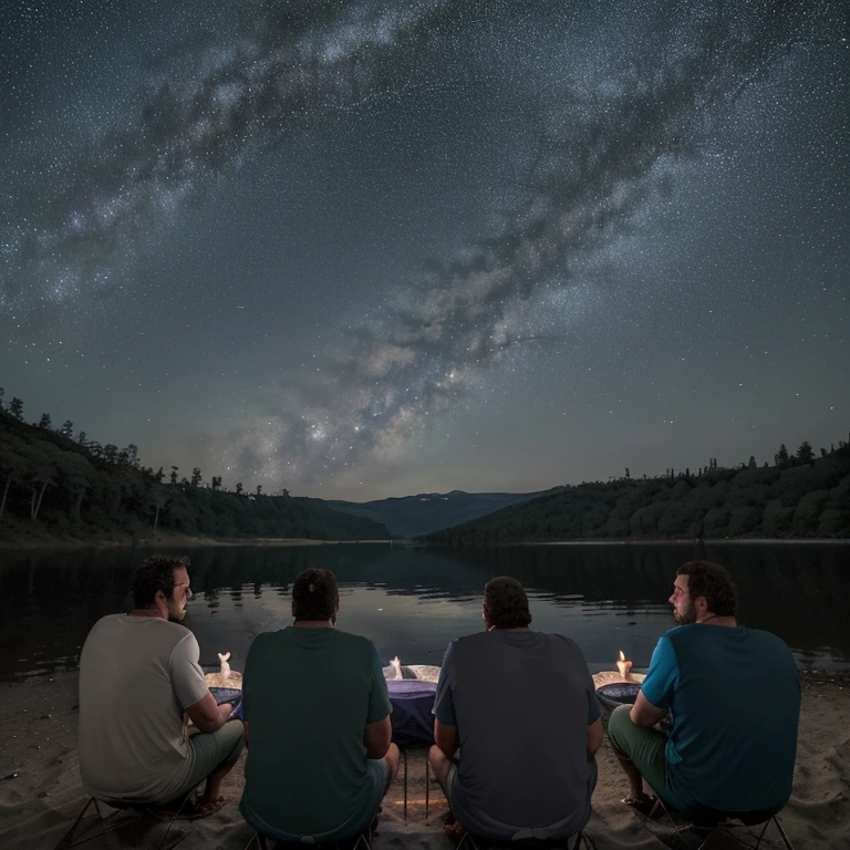 As Estrelas Sob o Lago"Dois velhos amigos, ambos homens ursos, gather for an annual camping trip by a remote lake. Under the starry sky, They share stories from their separate lives and discover that love may have been there all along, esperando apenas o momento certo para ser revelado