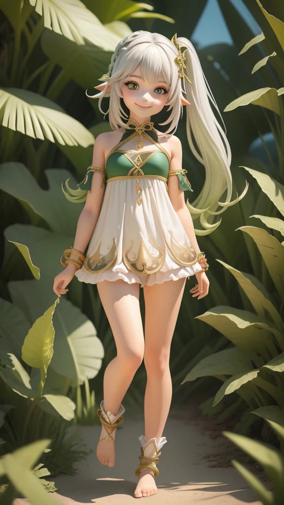 (Blind box toy style:1.3), (Full body shot) , 1 masterpiece, Best quality, ((anatomy correct，1 girl solo)),(nahida：1.2) (Genshin Impact),smile, short hair,dreamy glow,plastic style, Clean, Clean white background （circular base）( Global illumination, Ray traching, hdr, unreal render,reasonable design, high detal, Masterpiece, Best quality, hyper HD, Cinematic lighting)