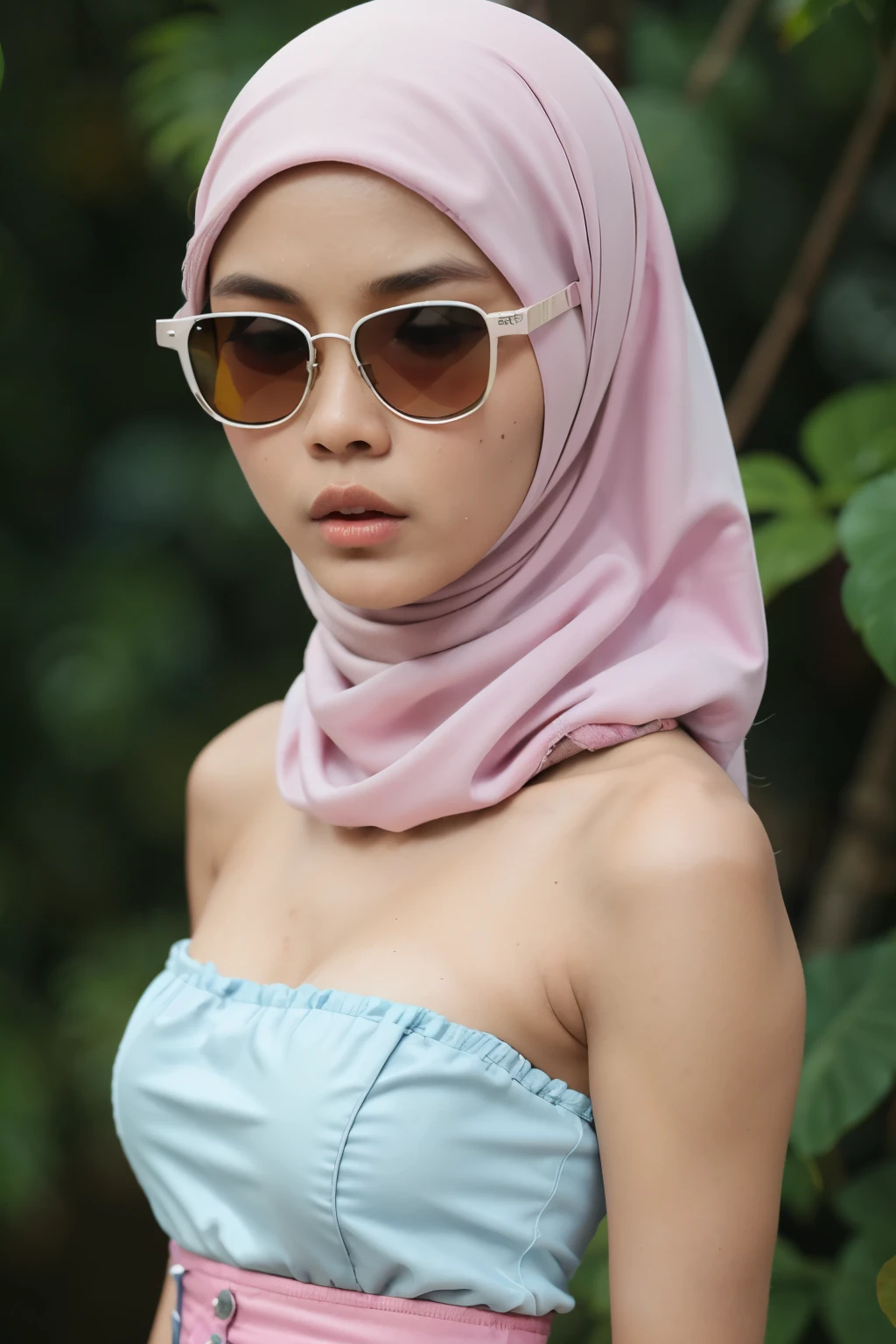 ((Colourful)), ((Big Tits:0.1)), ((Flat Chest:1)), Wear (((sunglasses))) and act like Rosyam, ((Closed Eyes)), (((Strapless Colourful Flat Chest))), Naked, Angry pose, Angry face, (((HIJAB MALAY GIRL))), masutepiece, High quality, UHD 45K, Realistic face, Realistic skin feeling , A Japanese Lady, 8 years old, , Very cute and baby-like face, (((FLAT CHEST))), (MATRIX WORLD), ((look In front at the camera and SADNESS)), ((())), (((CUTE GIRL))), ((PASTEL LIPS)), ((SATIN LACE)), ((CHUBBY)), ((UNDRESS)). Brown, Flat Chest, Wearing G-String. Sitting, from behind view up, seductive pose, (Small face) (((pink Shortpants pastel))), ((huge strapless:1.3))