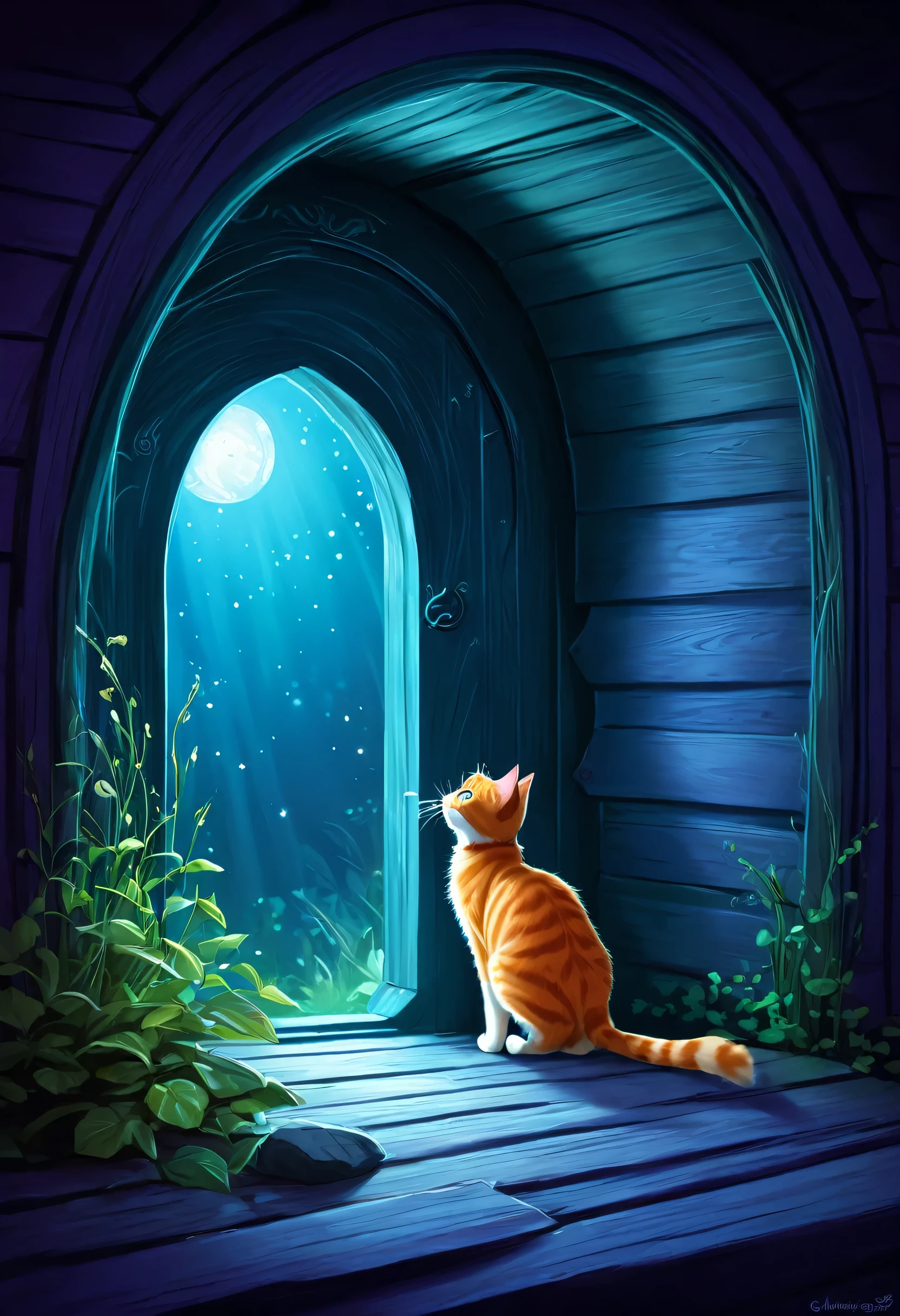 Here's a shorter prompt for a cat story:
"Whiskers, a curious cat, discovers a magical portal in the attic. She steps through it and finds herself in a fantastical cat world. With her quick wit and agility, she must navigate this new world and find a way back home."
If you'd like an even shorter prompt, here's a one-sentence version:
"Whiskers, a curious cat, falls through a magical portal and must navigate a fantastical feline world to find her way home."
Let me know if you have any other requests!