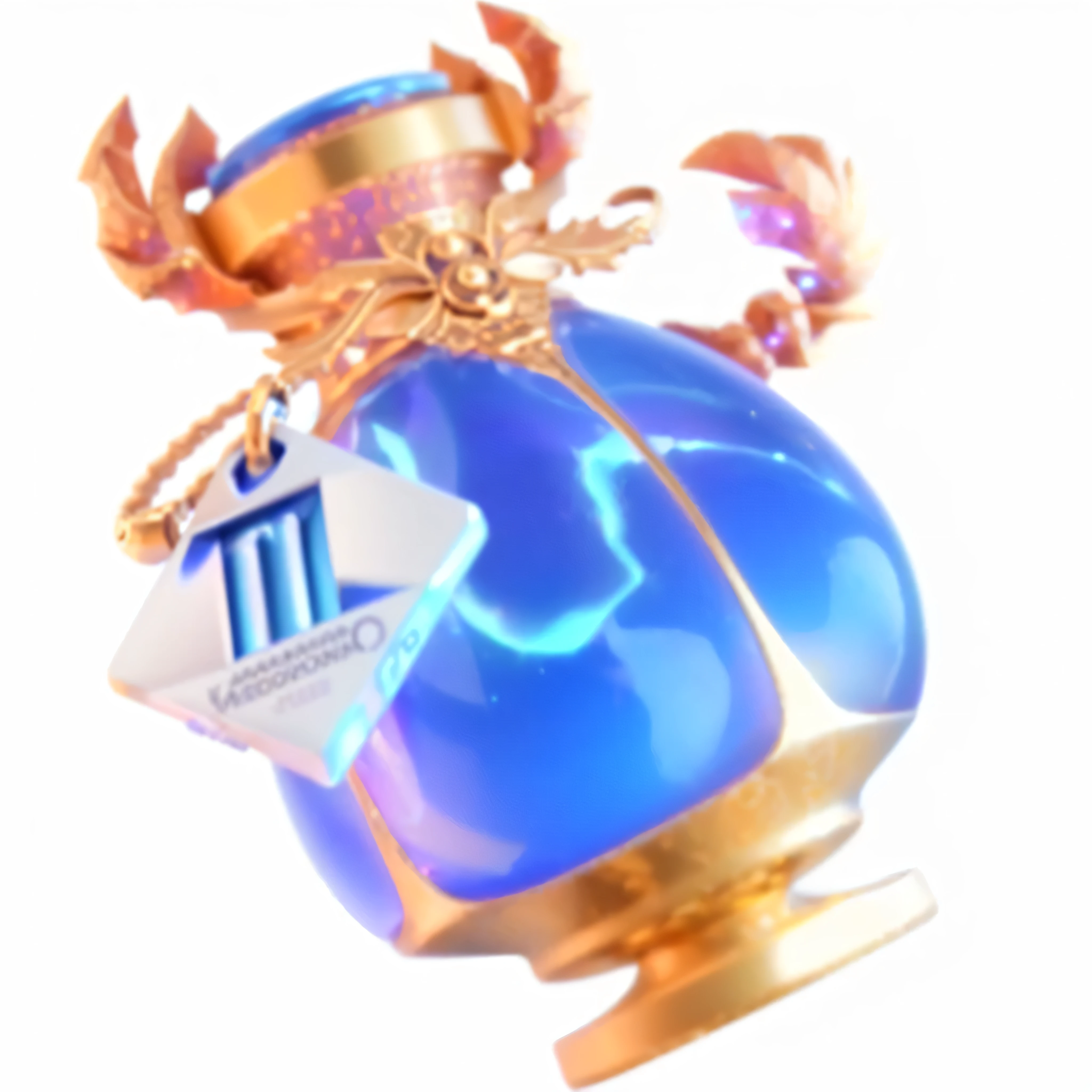 a close up of a bottle of perfume with a tag on it, unknown zodiac sign, 8 k highly detailed ❤🔥 🔥 💀 🤖 🚀, profile pic, morphing, hyperdetailed scp artifact jar, 0 brainsucker render, ✨🕌🌙, libra symbol, twinmotion render, magic spell icon, scorpion, render corona, #trending, aquarius