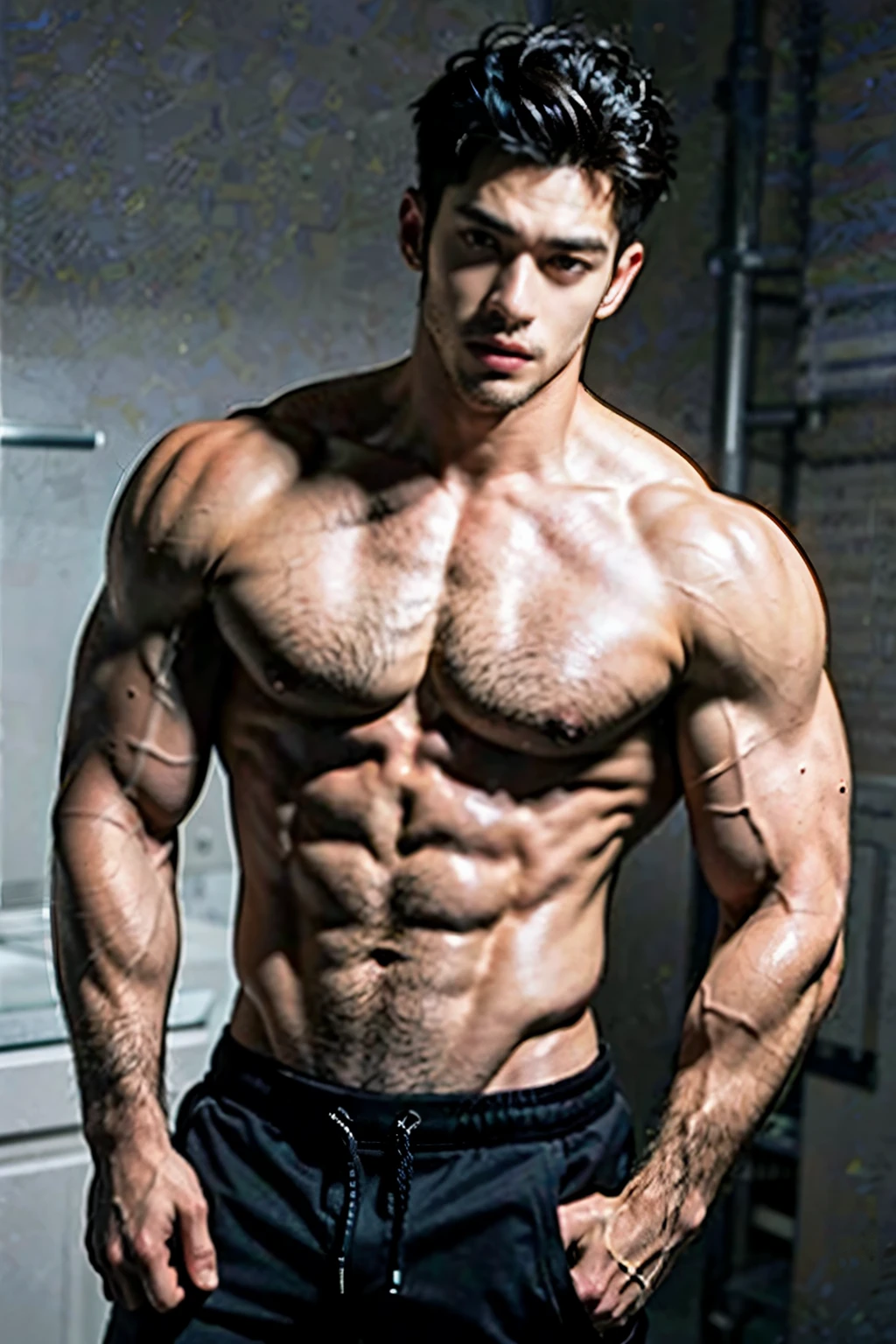 Handsome muscular guy