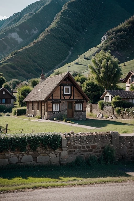 A house in a small village in the middle of nowhere