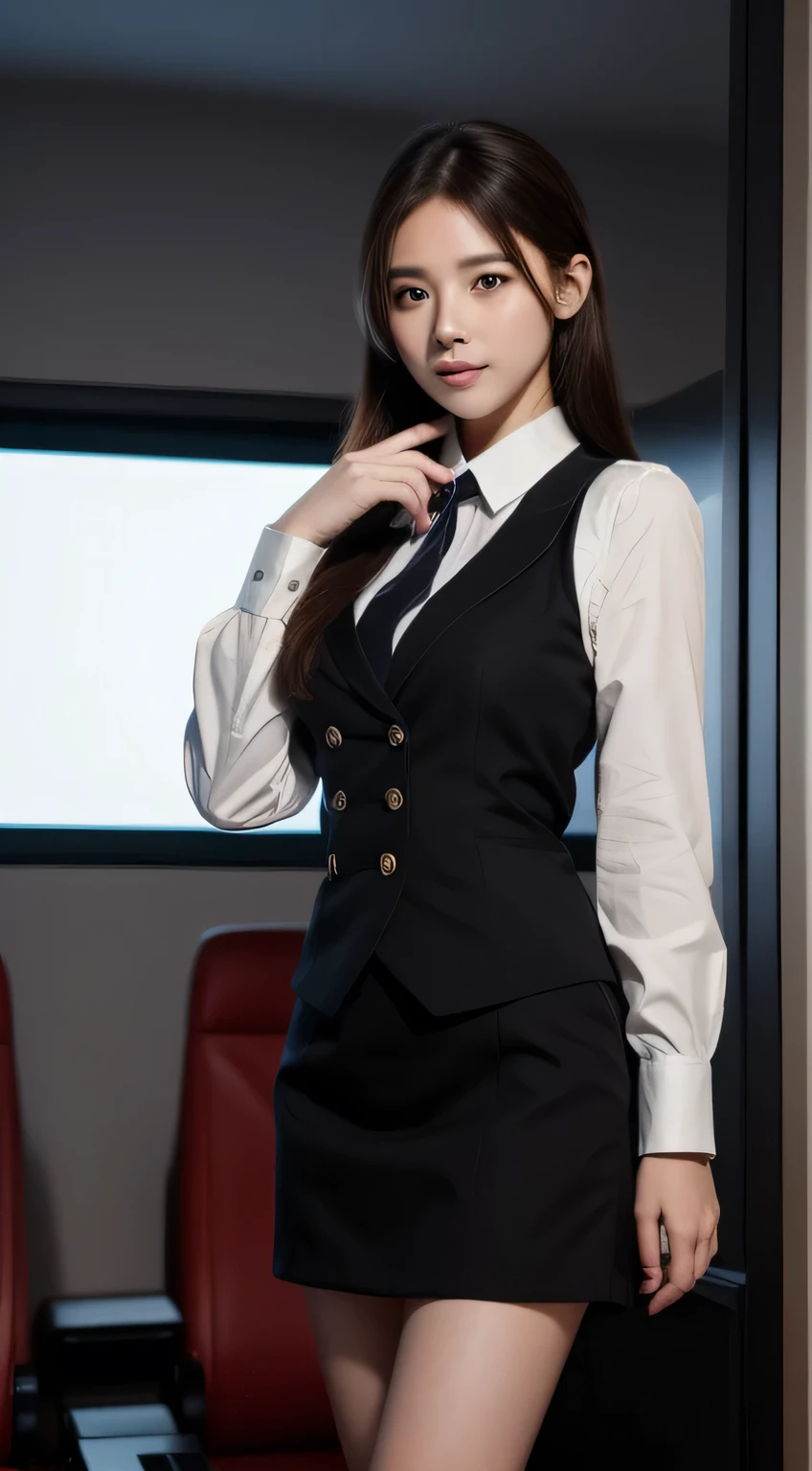 Super detailed, High resolution, Super detaileded, highest quality, wonderful, highest quality,Integrated 8K wallpapers, Cinema Lighting, stewardess