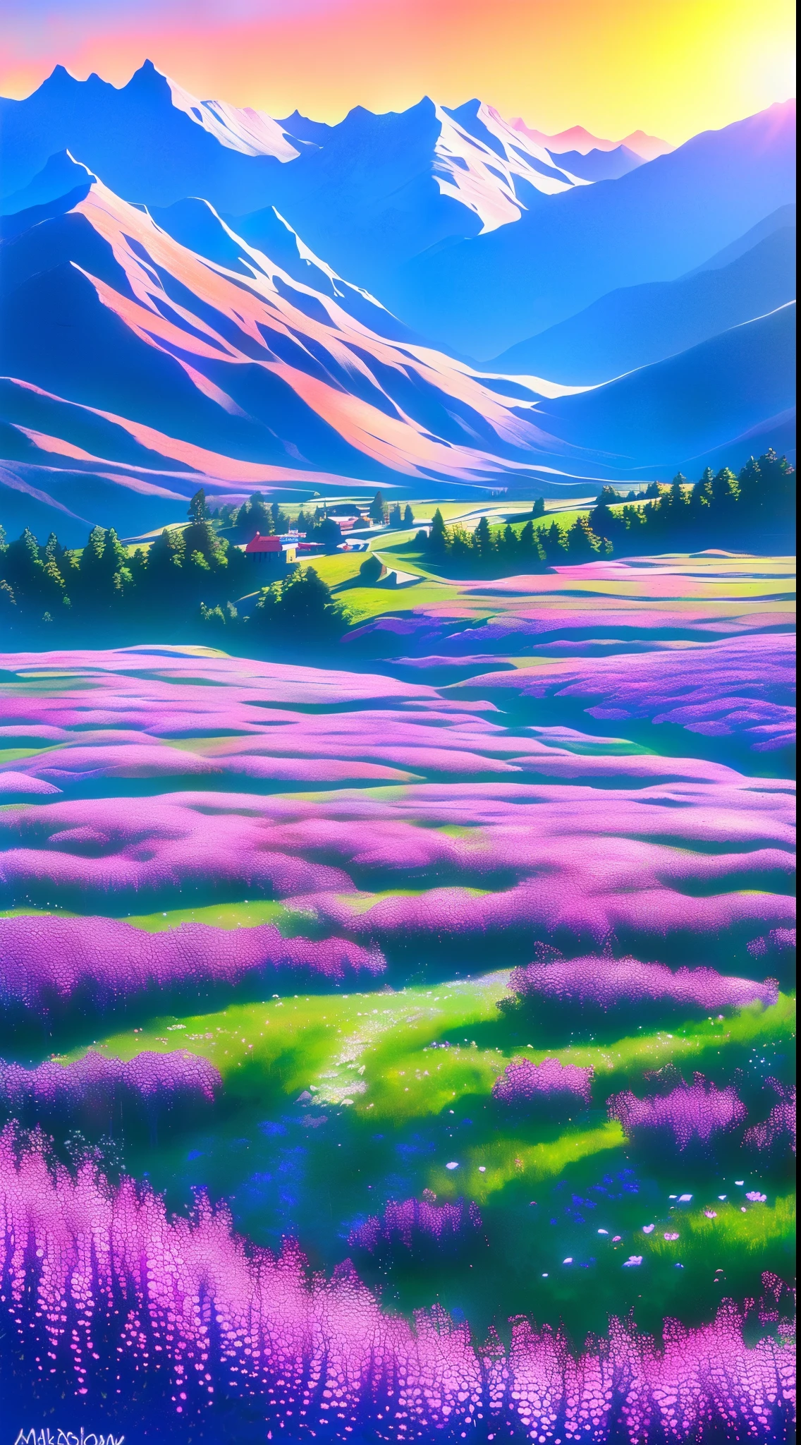 Take a visual journey to Valley of Flowers National Park in Uttarakhand, India. Recreating the vivid colors and delicate beauty of this UNESCO World Heritage Site、Showcase your artistic talents。. Blooming Flowers々I draw a vivid grassland decorated with, Includes rare species found only in this alpine region. Add a majestic waterfall cascading down a mossy cliff, Towering against the clear blue sky、Surrounding snow-capped mountains々Capture the majestic scenery of。. With your artwork、Capture the untouched charm and natural splendor of this hidden gem。.