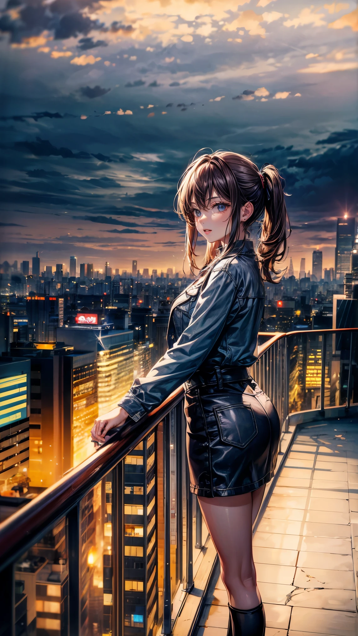 masterpiece,highest quality,Ultra high definition,Korean,Korean cityscape,Beautiful woman