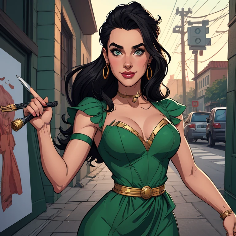 estilo de GTA desenho animado:1.2), Tinker Bell brasileira draw ART Artline fundo branco mulher Imagem de desenho animado de uma mulher , roupas sensuais , garota super valente destemida , Ilustra??o estilo desenho animado, estilo de arte dos desenhos animados, estilo de arte dos desenhos animados, GT styleDigital illustration style, design de personagens altamente detalhado, arte digital detalhada fofa, design de personagem retrato, beautiful digital illustration, retrato de alta qualidade, arte em quadrinhos, retrato do design do personagem, without clothes and medium breasts cartoon style female character dressed Tinker Bell smile and six small medium portrait mode waist up with lots of gold around other precious stones portrait mode waist up southern queen Jennifer Connelly Scenery GTA dominatrix gold coins chest with jewels with her boyfriend military style black bearded man armed a close up of a woman in a green dress with a sword, extremely detailed , Wlop Ross sorteios, sedutor elfo princesa cavaleiro, ashé, garota de armadura, girl of the zodiac knights, style Cartoon style digital illustration GTA style garota elfa, uma guerreira loira sexy, uma guerreira loira esmeralda, elfa, Ross Draws 1. 0, even model |Cartoon style digital illustration GTA style