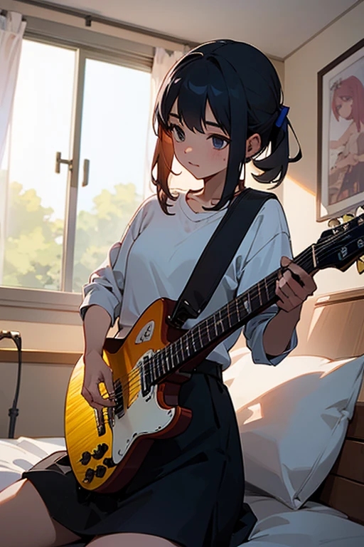 tears Plain Y-shirt Guitar