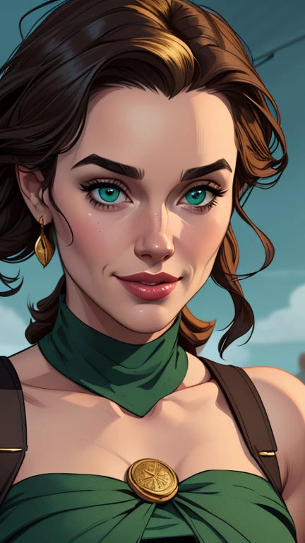 estilo de GTA desenho animado:1.2), Tinker Bell um close up de uma mulher em um vestido verde com uma espada, extremely detailed , Wlop Ross sorteios, sedutor elfo princesa cavaleiro, ashé, garota de armadura, girl of the zodiac knights, style Cartoon style digital illustration GTA style garota elfa, uma guerreira loira sexy, uma guerreira loira esmeralda, elfa, Ross Draws 1. 0, even model |Cartoon style digital illustration GTA styledetalhada fofa, design de personagem retrato, beautiful digital illustration, retrato de alta qualidade, arte em quadrinhos, retrato do design do personagem, without clothes and medium breasts cartoon style female character dressed Tinker Bell smile and six small medium portrait mode waist up with lots of gold around other precious stones portrait mode waist up southern queen Jennifer Connelly Scenery GTA dominatrix gold coins chest with jewels with her boyfriend military style black bearded man armed a close up of a woman in a green dress with a sword, extremely detailed , Wlop Ross sorteios, sedutor elfo princesa cavaleiro, ashé, garota de armadura, girl of the zodiac knights, style Cartoon style digital illustration GTA style garota elfa, uma guerreira loira sexy, uma guerreira loira esmeralda, elfa, Ross Draws 1. 0, even model |Cartoon style digital illustration GTA style