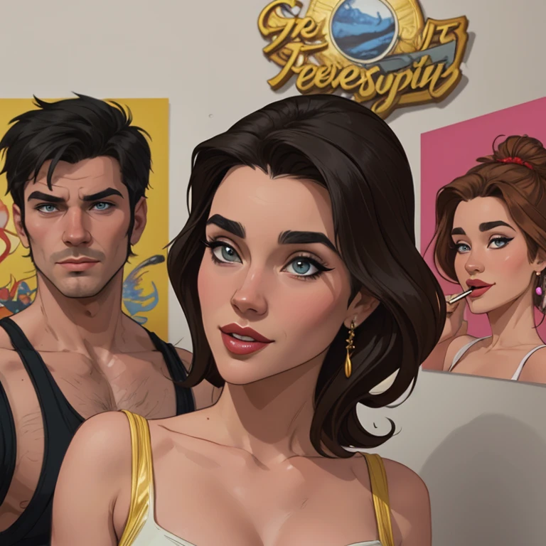 estilo de GTA desenho animado:1.2), Tinker Bell brasileira draw ART Artline fundo branco mulher Imagem de desenho animado de uma mulher , roupas sensuais , garota super valente destemida , Ilustra??o estilo desenho animado, estilo de arte dos desenhos animados, estilo de arte dos desenhos animados, GT styleDigital illustration style, design de personagens altamente detalhado, arte digital detalhada fofa, design de personagem retrato, beautiful digital illustration, retrato de alta qualidade, arte em quadrinhos, retrato do design do personagem, without clothes and medium breasts cartoon style female character dressed Tinker Bell smile and six small medium portrait mode waist up with lots of gold around other precious stones portrait mode waist up southern queen Jennifer Connelly Scenery GTA dominatrix gold coins chest with jewels with her boyfriend, man with black beard, military style, armed, Cartoon style, digital illustration, GTA style, wiry woman in top hat and fishnets posing for a photo, beautiful magical stella maeve, cosplay glamoroso, elegant cosplay glamoroso, beautiful magical stella maeve, Feminine magic, garota de terno, May, anya from the spy family x, Garota de terno, wearing a black May, smoking, advertising cosplay, traje apertado, playboy bunny style Cartoon style digital illustration GTA style
