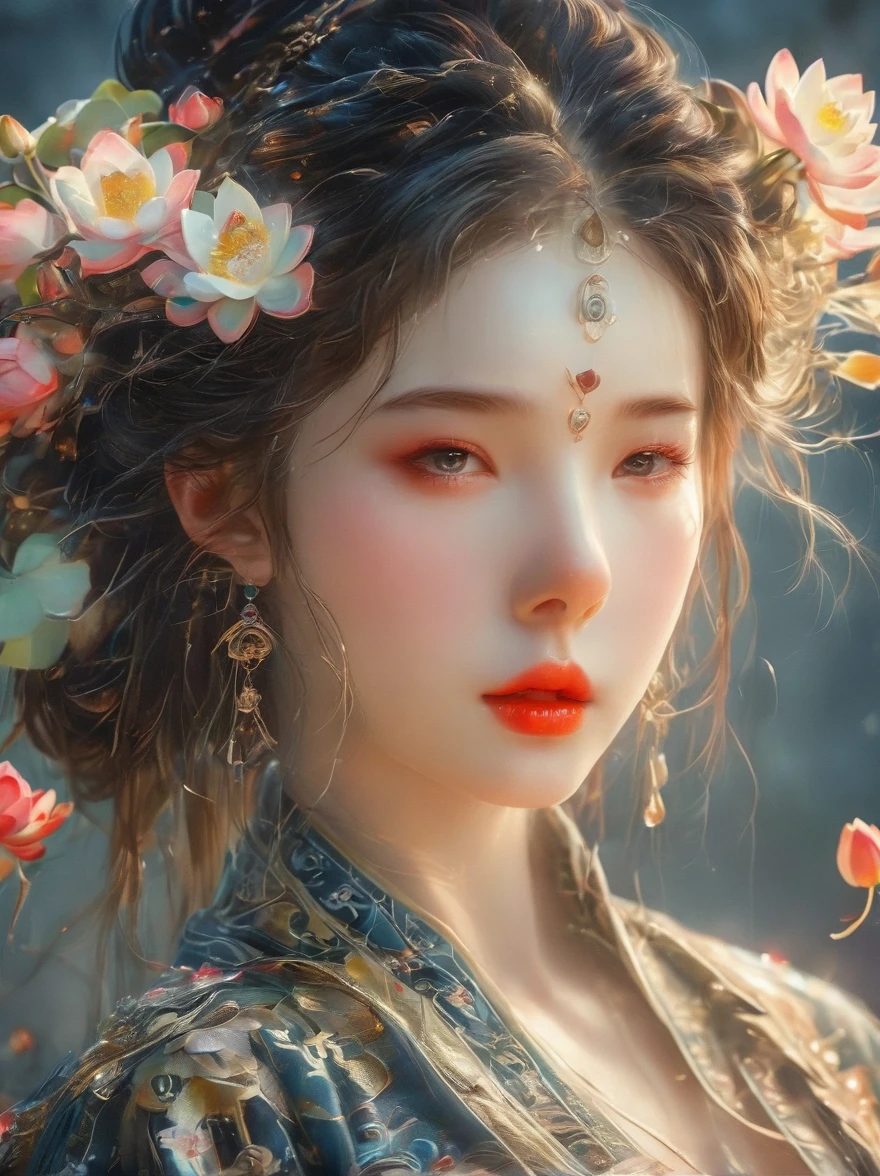 Lotus pose, girl, whole body, photography, Raw, Filming, (Clear focus:1.5), (1.4 times more realism), Dusk lighting, Volumetric Lighting, Ultra-high resolution, Dramatic Lighting, White background, (Zentangle), Mandala, dispute, Entanglement, Fox Demon, Fox Mask, short jacket, Foxfire Curse, fox family, Transformation, Dreamy atmosphere, The most beautiful chaos, grace, Brutalist Design Dark Theme, Flower of Death, Flowers of ecstasy, glowing line, Glow Example, Tracking example, flash, Backlight, translucent, Light Particles, Depth of Field