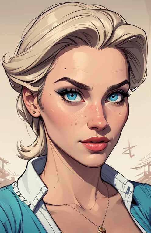 Personagem mulher estilo atompunk Fallout 4 Rainha Anna de Arendelle com marcas de guerras Imagem de desenho animado de uma mulher .Ilustra??o estilo desenho animado, estilo de arte dos desenhos animados, estilo de arte dos desenhos animados, digital illustration style, estilo atompunk design de personagens altamente detalhado, arte digital detalhada coragem, Forest fan art, Design de personagens de retrato, beautiful digital illustration, retrato de alta qualidade, Arte em quadrinhos, mulher jovem cabelo com transas lindas . Queen Anna of ArendelleBeautiful lined eyes Medium large bust and wonderful sexy clothes. image expression of sexual desire from waist to head illustration Queen Anne of Arendelle atompunk style Fallout 4 there is a man with a beard and a shirt without a beard, grosso, O cara, arte digital. @Cartoon style digital illustration GTA style, solo portrait ๐จ๐๏ธ, Corpo do pai, photorealistic de arte, commission, commission for high res, arte masculina, estilo de arte realista, detailed Admirador de arte, highly detailed exquisite Admirador de arte, Admirador de arte, musculoso, de arteCartoon style digital illustration GTA style