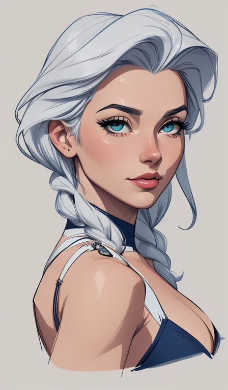 Personagem mulher estilo atompunk Fiona rainha Anna de Arendelle com marcas de guerras Imagem de desenho animado de uma mulher .Ilustra??o estilo desenho animado, estilo de arte dos desenhos animados, estilo de arte dos desenhos animados, digital illustration style, estilo atompunk design de personagens altamente detalhado, arte digital detalhada coragem, Forest fan art, Design de personagens de retrato, beautiful digital illustration, retrato de alta qualidade, Arte em quadrinhos, mulher jovem cabelo com transas lindas . Queen Anna of ArendelleBeautiful lined eyes Medium large bust and wonderful sexy clothes. image expression of sexual desire from waist to head illustration Queen Anne of Arendelle atompunk style Fallout 4 style pose playboy magazine 