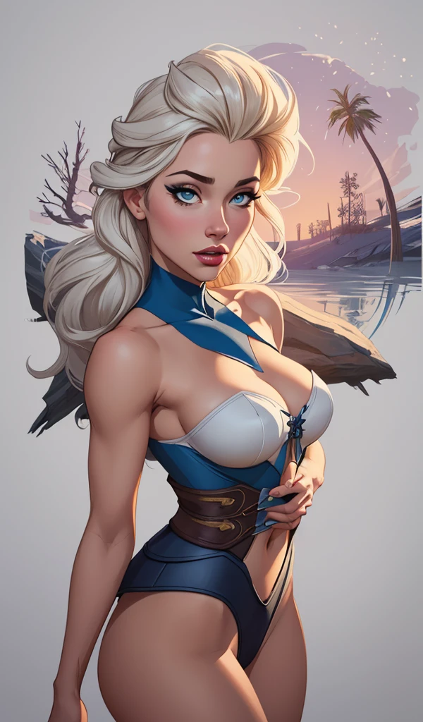Personagem mulher estilo atompunk Fiona rainha Anna de Arendelle com marcas de guerras Imagem de desenho animado de uma mulher .Ilustra??o estilo desenho animado, estilo de arte dos desenhos animados, estilo de arte dos desenhos animados, digital illustration style, estilo atompunk design de personagens altamente detalhado, arte digital detalhada coragem, Forest fan art, Design de personagens de retrato, beautiful digital illustration, retrato de alta qualidade, Arte em quadrinhos, mulher jovem cabelo com transas lindas . Queen Anna of ArendelleBeautiful lined eyes Medium large bust and wonderful sexy clothes. image expression of sexual desire from waist to head illustration Queen Anne of Arendelle atompunk style Fallout 4 style pose playboy magazine