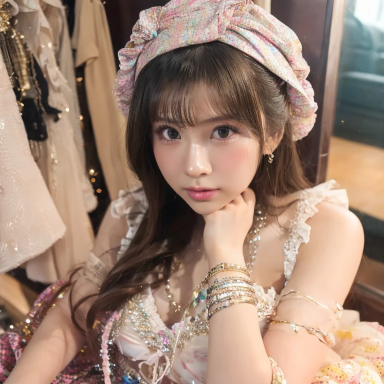 pretty doll-like beauty girls, xiaohongshu post, gyaru girls, cute aesthetic, tokyo japan, photoshoot, cute posing, pretty gyaru fashion, gyaru accessories overload, gyaru makeup overload