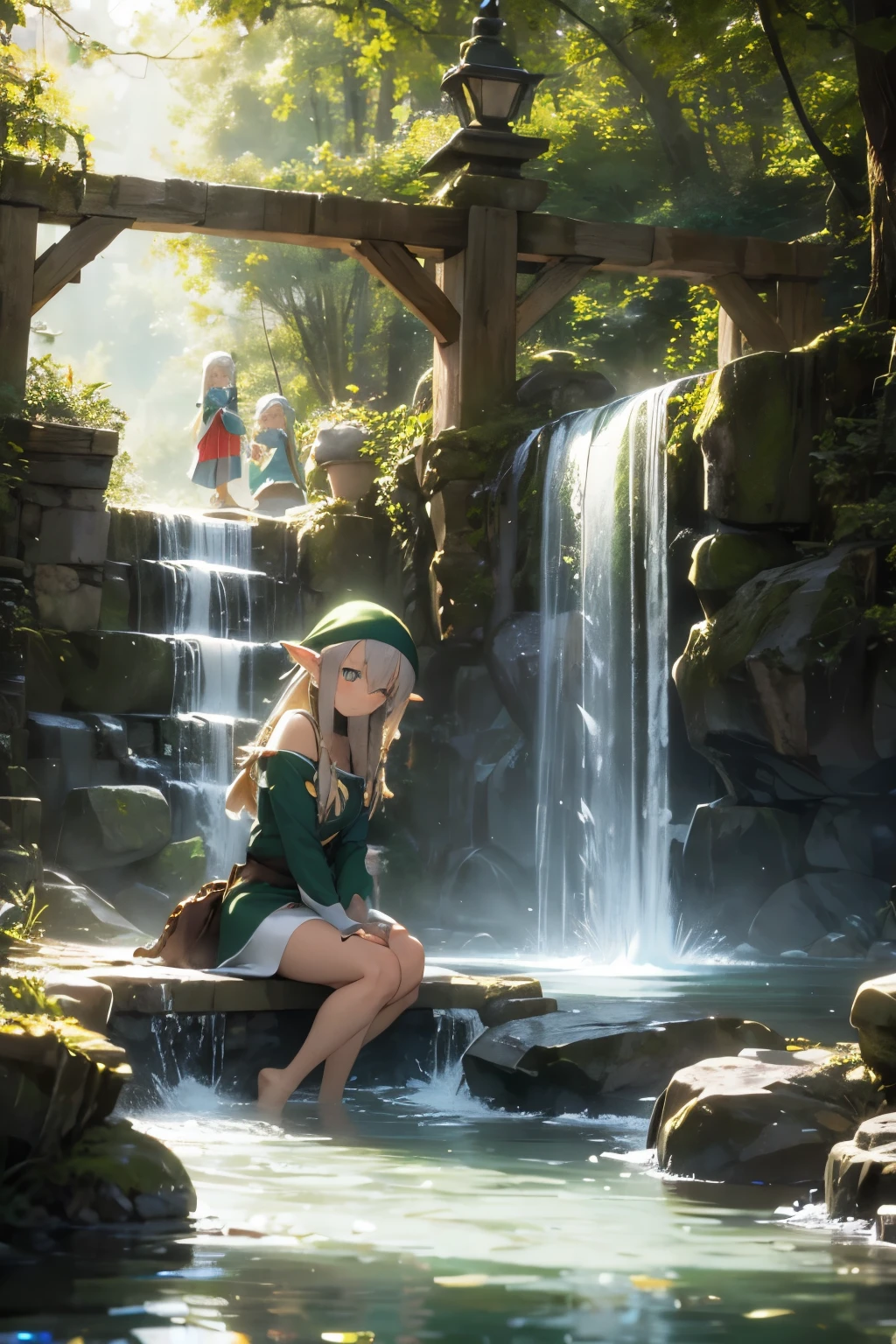 Forest Fountain enter Elf