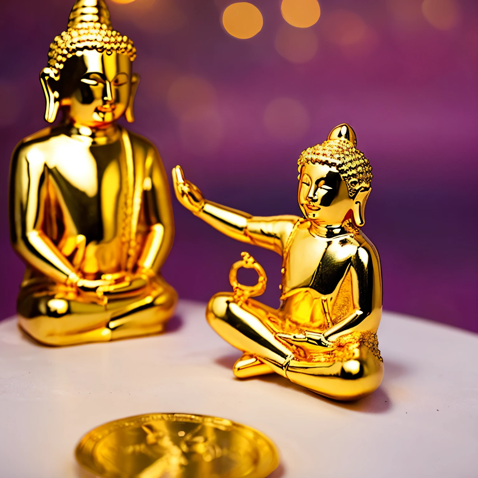 gold　　Child Buddha　cute　Benefit　Beloved