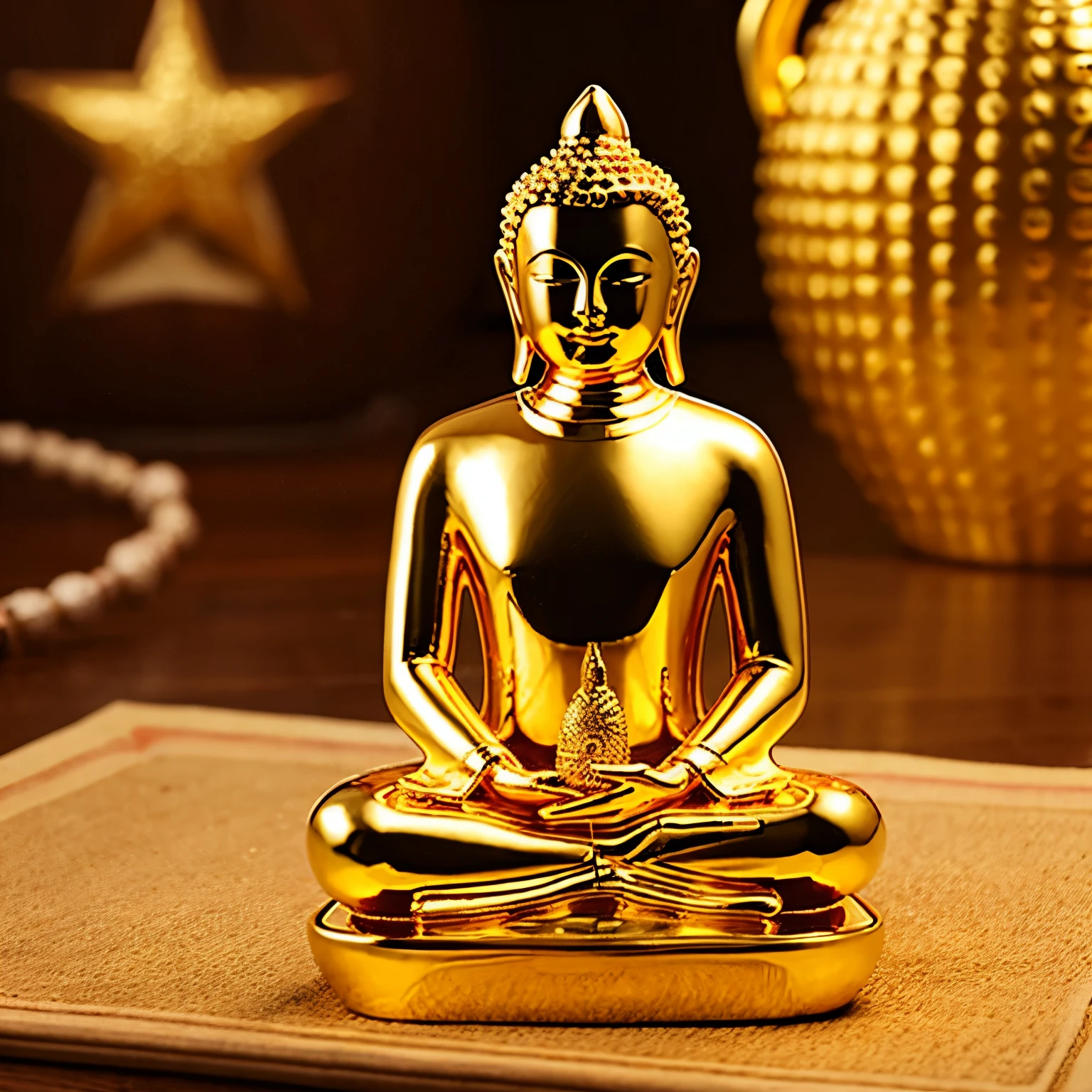 gold　　Child Buddha　cute　Benefit　Beloved