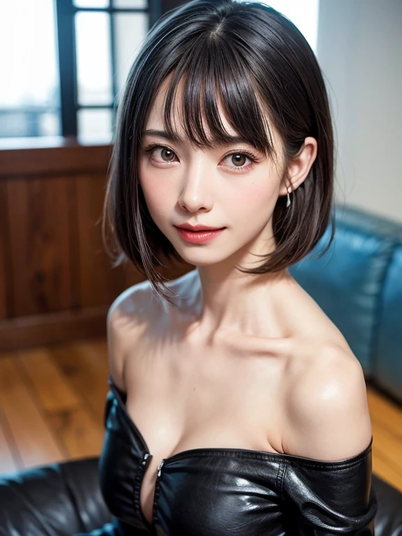 (software:1.8、masterpiece, highest quality),1 girl, alone, hyper Realistic, Realistic,Realistic, Looking at the audience, Light brown eyes:1.4,Brunette Short Bob Hair with highly detailed shiny hair, Brightly colored winter clothes, Lepangas:1.4), Outdoor, Mouth closed, Upper Body、big chest eye、eyelash、{Hugeな|big chest|Hugeなな|Mega} whole :2, chestの谷間:2、(((big chest eye、Short Bob Hair:1.8、Looking at the audience、She is very beautiful and cute、Show me your ears、Long neck、smile、Close your mouth and smile、Bangs and beautiful teeth)))、Ideal body type、(Norway covered in snow in winter)、美しいLong neck:1.4、(({Huge|big|Hugeな|Mega} chest, chestの谷間:2、Upper Bodyは何も身に付けていない:2、moderate lighting、Off the shoulder))、(((Portraiture:2)))、Perfect Anatomy