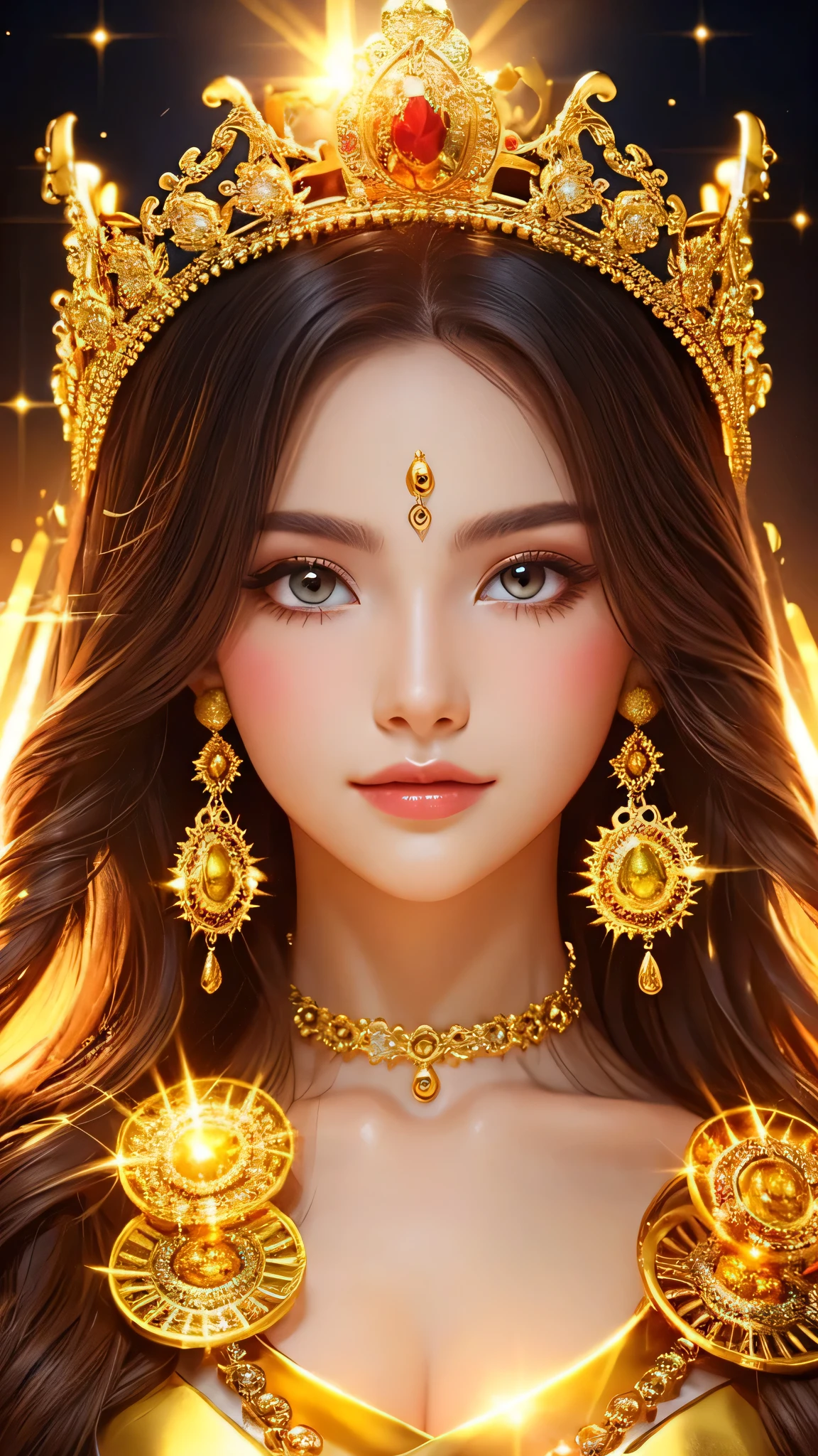 goddess gold gorgeous crown