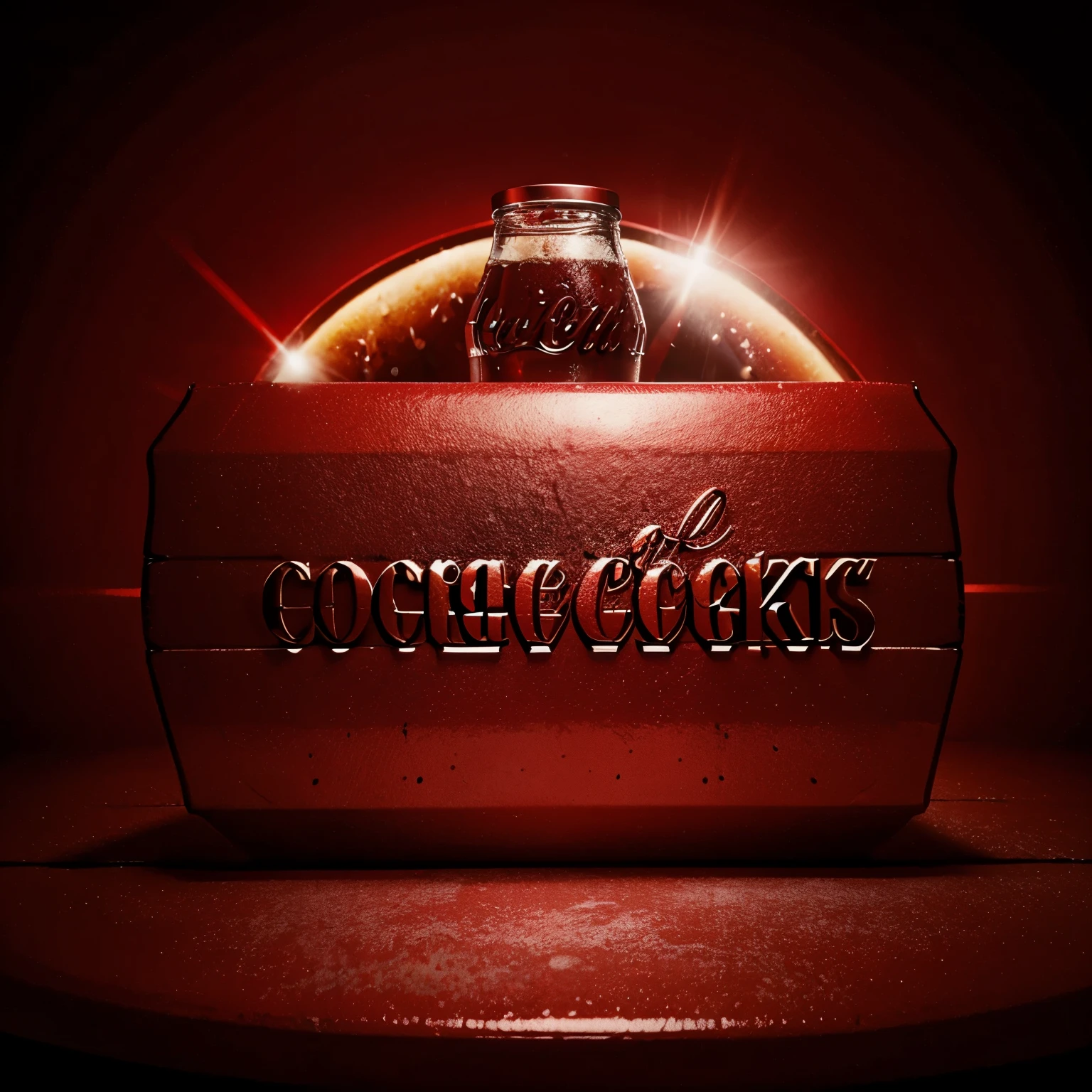 Un Coca Cola saveur de Noel dans un decode de noel