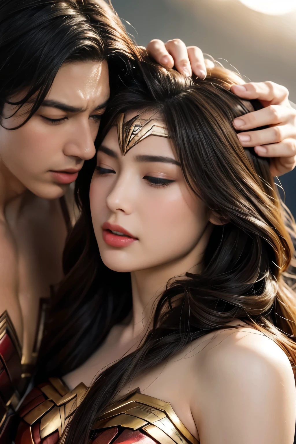 私はWonder Womanです、完璧なWonder Womanの衣装,お姫様Hugged,Hugged,You can hold it,Leaning on the man,Hugged,Can be lifted,Men lick my face with their tongues,The guys lick my head with their tongues,Men lick my hair with their tongues,My body is licked by men,sleeping face,Close ~ eyes,Open your mouth,Tired face,Face of Suffering,sleeping face,Being slapped in the face,Getting punched in the face,Fighting with men,Fight with the men,Surrounded by men,,caught between men,Being held back by men,Entanglement with males, Attacked by men,Brown Hair, masterpiece、beautiful girl、fine 目、puffy eyes、highest quality, 超High resolution, (reality: 1.4), Cinema Lighting,so beautiful、Beautiful Skin、(超reality的な)、(High resolution)、(8k)、(Very detailed)、(beautiful and fine 目)、(Very detailed)、 Detailed face、Diagonal bangle hair、Brown Hair、20-year-old、Wonder Womanのコスプレ,Wonder Woman