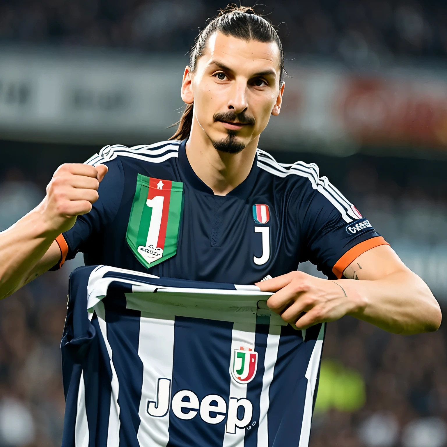 Zlatan Ibrahimovic with Jersey Juventus