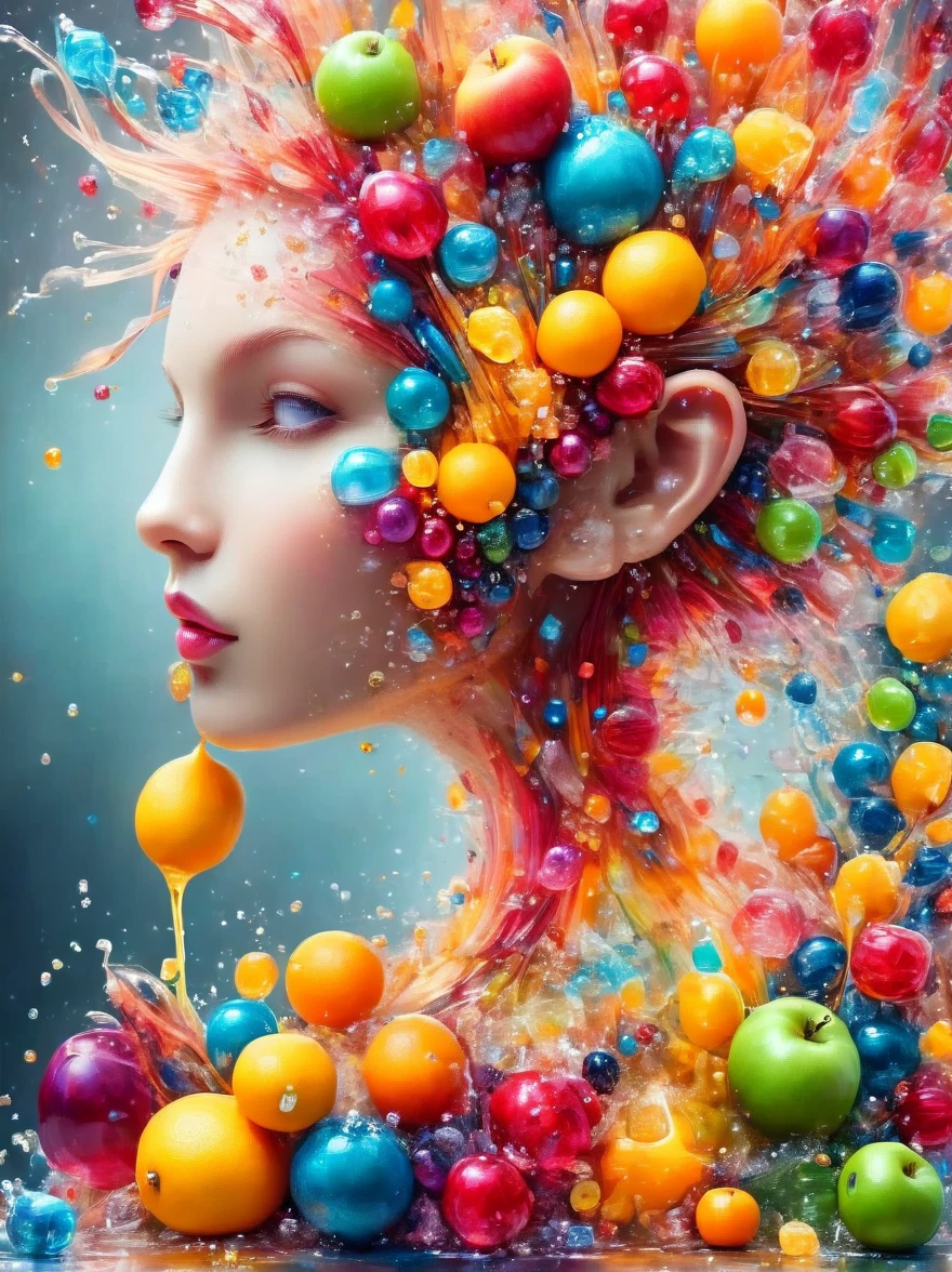 Creative and fashionable mug,Inspired by fruit,Material: colored acrylic,realism,Super sharp photography,HD Wallpapers,Low Depth of Field Photography,Background bokeh effect