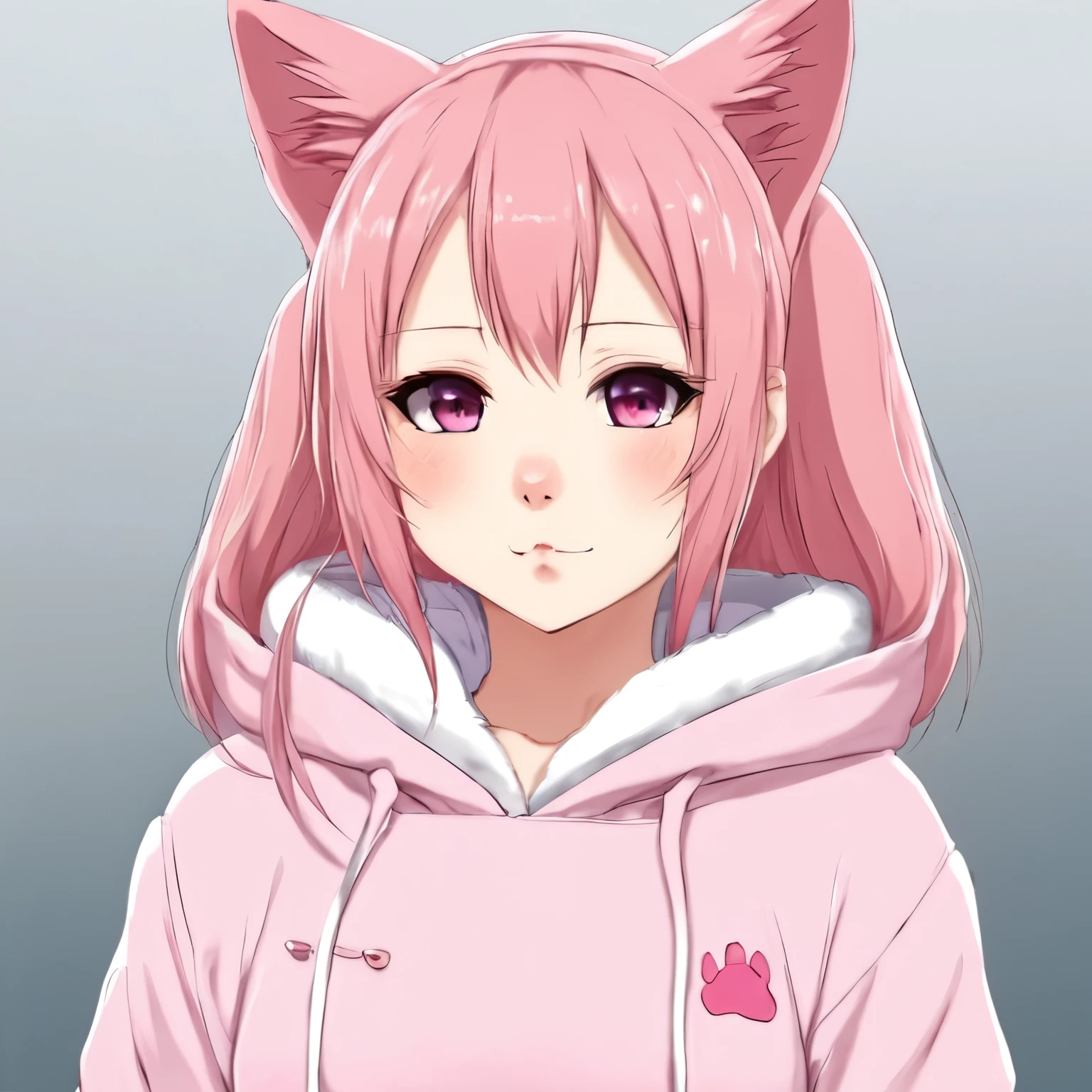 黒いパーカーを着て猫耳をつけているピンク色の髪のAnime Girls, anime ピンクCat-eared girl, cute anime pink cat girl, beautiful Anime cat girl, Cute girl anime visuals, Cat-eared girl, かわいいAnime Girls, Anime cat girl, Very Beautiful Anime Cat Girl, かわいいAnime Girls portraits, 若いAnime Girls, かわいいAnime Girls portrait, Anime Girls