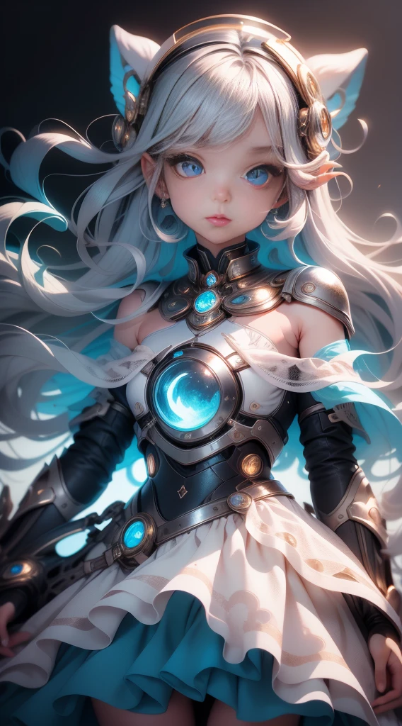 (detailed illustrations,Very detailed and precise drawing,Delicate drawn lines with tempo,Realistic texture expression),[color traced main line],[Modern city skyscrapers background],(ANIME)(A pure white GIANTROBOT Girl towering over the building area(SKINNY[SLENDER])),[AUTOMATON](A painstaking face like a sculpture[METALFACE[[clear lenticular iris]青白く発光するeyes like jewels]])[(MACHINEKNIGHT)[Titanium internal skeleton](Delicate thin fingers)]],((Elegant exterior with many curved surfaces[smooth body surface])(large crown [[large raised shoulder pad]])(Ruffle Petticoat)),[TITANWEAPON[It is called the princess lily of white porcelain]Mecha Body[Metal skin][Cable running down the body surface[gear]]],[Platinum coating],[Science fiction(mechanical)[Steampunk]],([beautiful and artistic decoration][Dense detail [White lily pattern]])[transparency],(detailed,High definition),(Precisely drawn face[(perfect and beautiful face)[eyes like jewels]]),[long and beautiful eyelashes],[precisely drawn hair [美しく艷やかな髪のdetailed]],(完璧な手のdetailed [Beautiful fingers with no damage [beautiful nails]]),(perfect anatomy(perfectly balanced proportions)),[ideal color coordination(Accurate simulation of light and material interactions)],([Precision Detail](detailed,High definition)),(Huge feeling[Total length 40 meters])[[full body portrait]][Visual art that tells a story].
