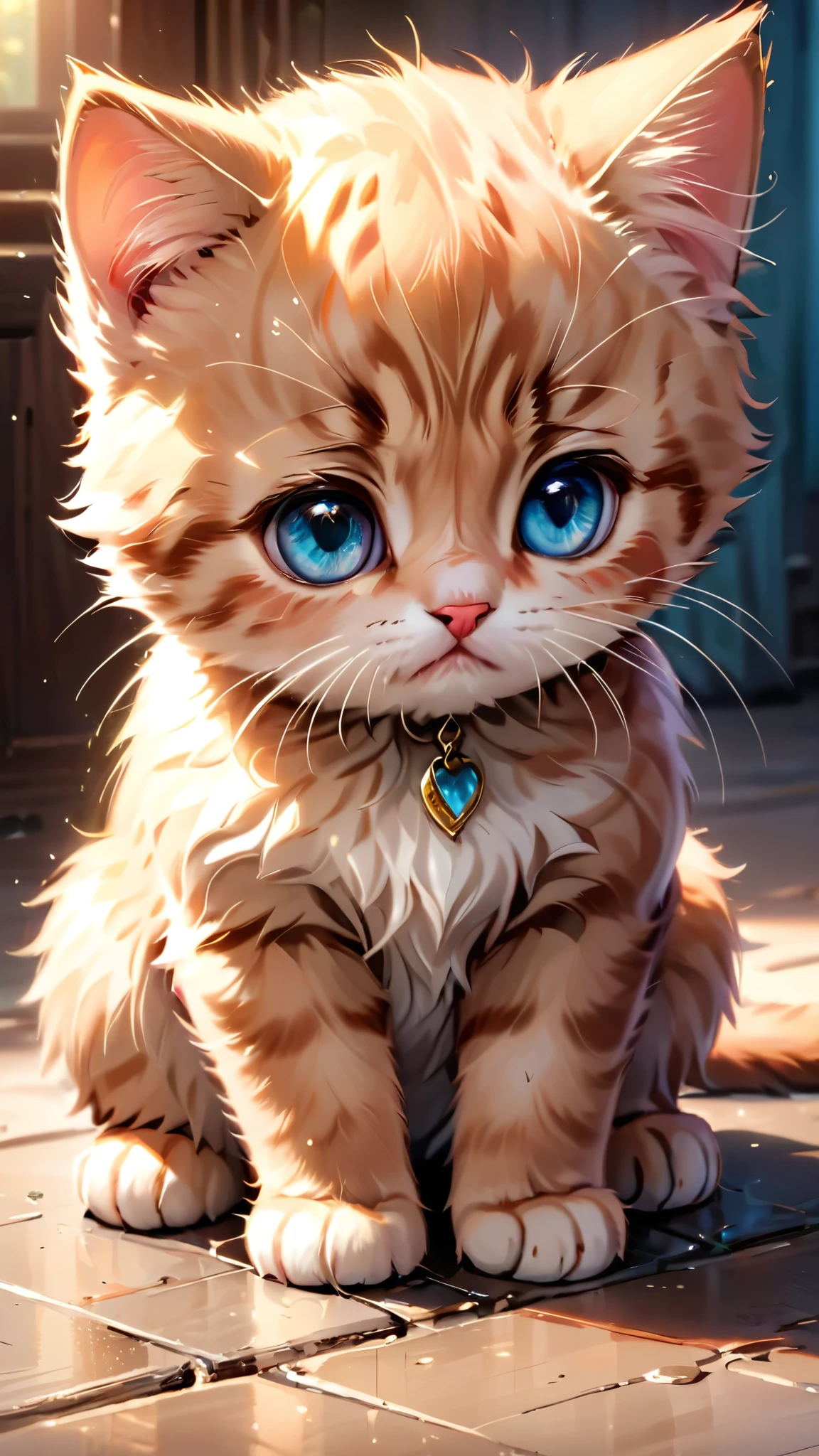 very sad kitten, cute, teary eyes, crying, (masterpiece), best quality, highres, 4k, 8k, amazing quality, amazing shading, soft lighting, intricate detail, extremely detailed, pastel colors,