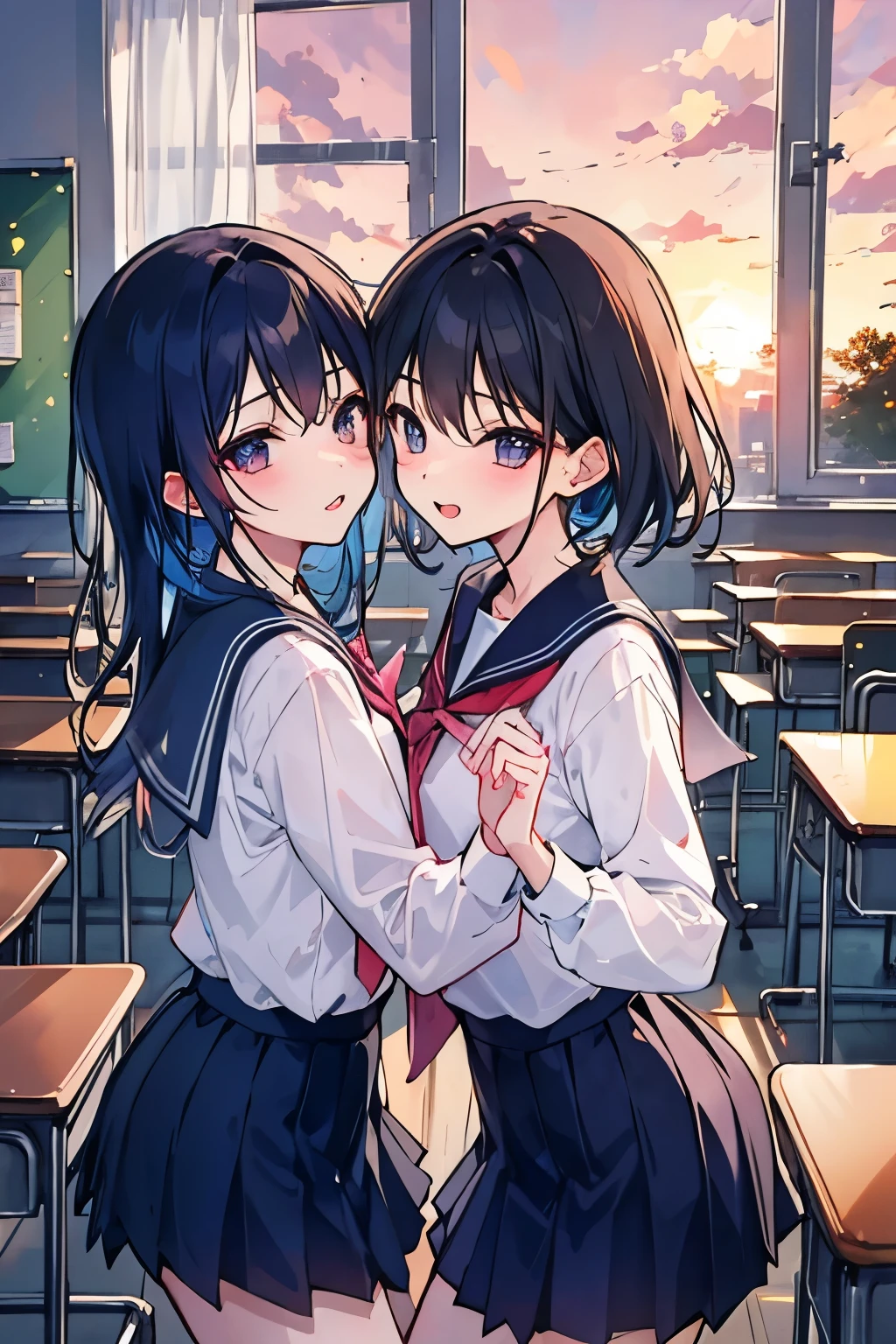 Homosexuals、School、classroom、sunset、