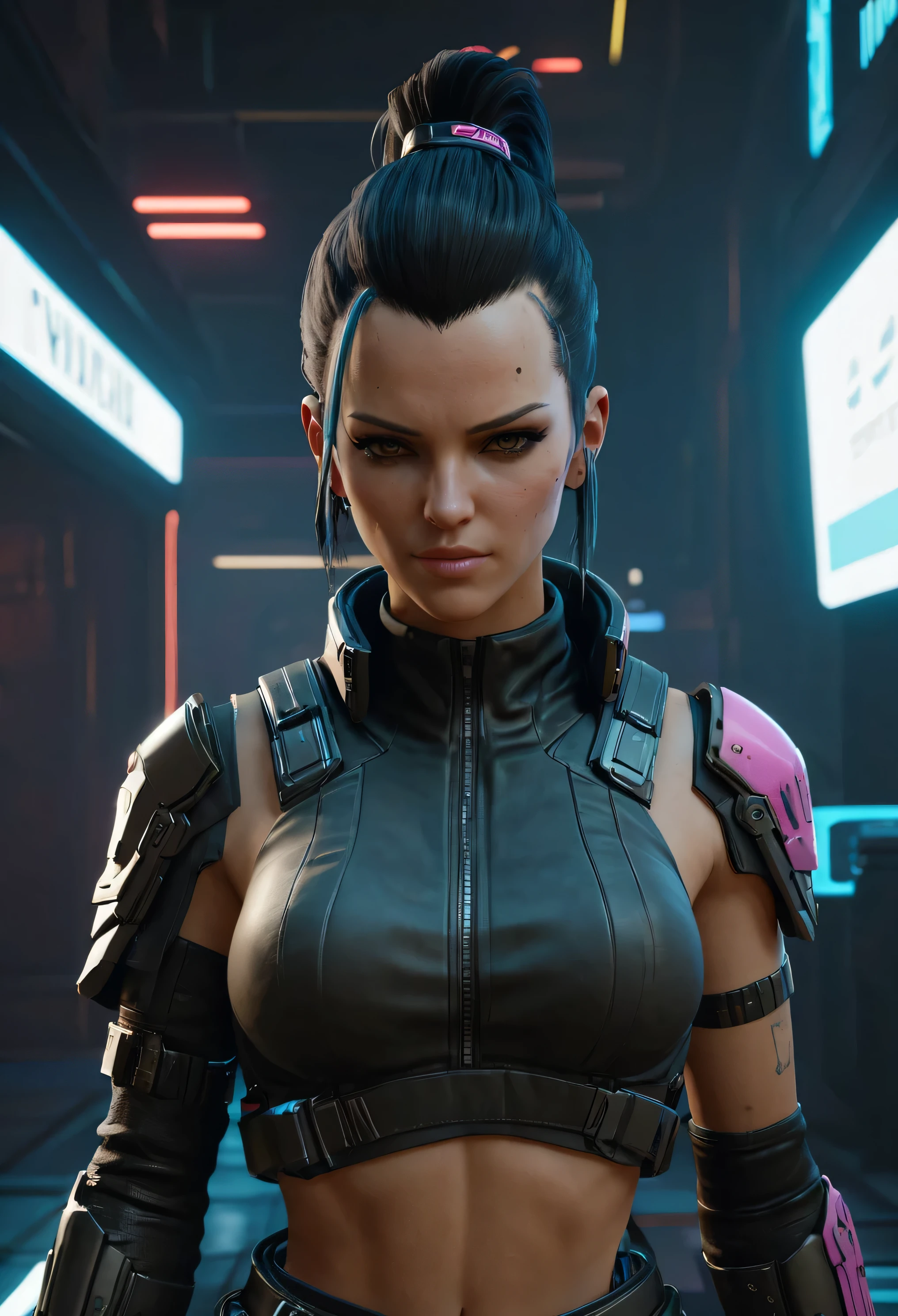 Cyberpunk 2077 video game character, 3d character