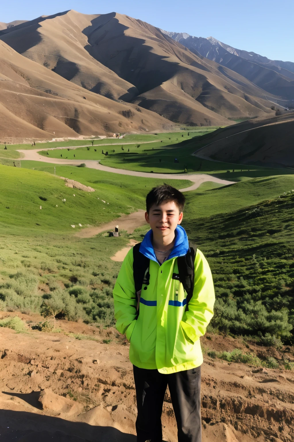 A Chinese young man who participated in supporting the construction of Xinjiang,He has been through a lot