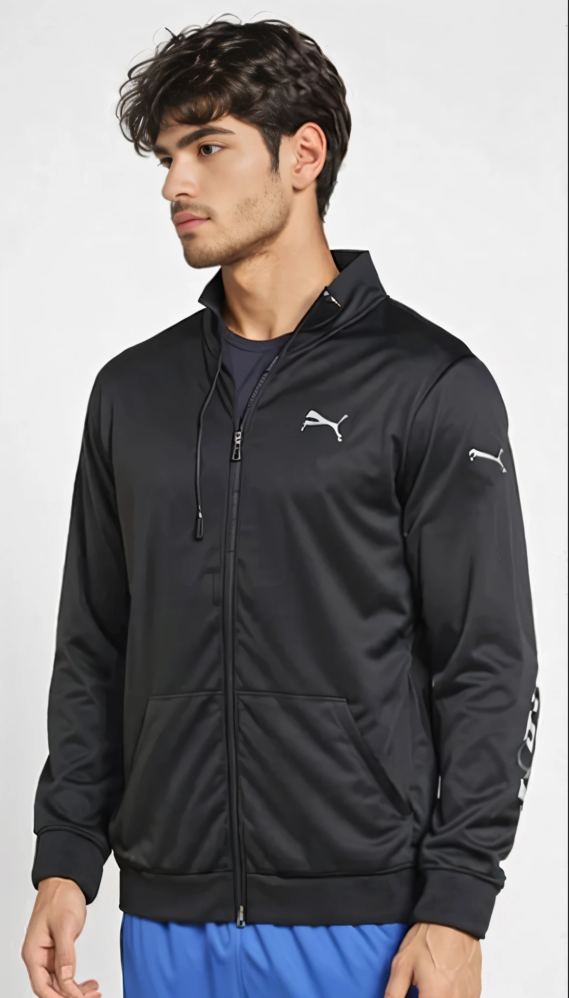 puma men's essential full zip capuzie, roupas esportivas, a man wearing a black jaqueta, sports jaqueta, roupas esportivas, jaqueta, in a black capuzie, wearing a black capuzie, vestindo terno de atletismo, vestindo um agasalho, fato de treino, capuzie, wearing a fato de treino, vantablack gi, Vivid details, capuz, wearing capuzie, roupas casuais modernas