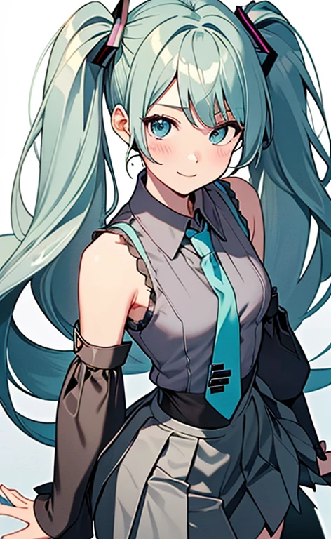 Super detailed, NSFW, masterpiece, High resolution, Photorealistic digital art, perfect lighting, (((1 girl, perfect anatomy))), accurate right hand, accurate left hand, five fingers, perfect style, (((hatsune miku,))) 3d face, big light blue-green eyes, glossy lips, blue-green long hair, shiny skin, A relaxed smile, (((twin tails))), big square hair accessories, (Miranda), Big Breasts, View from below,