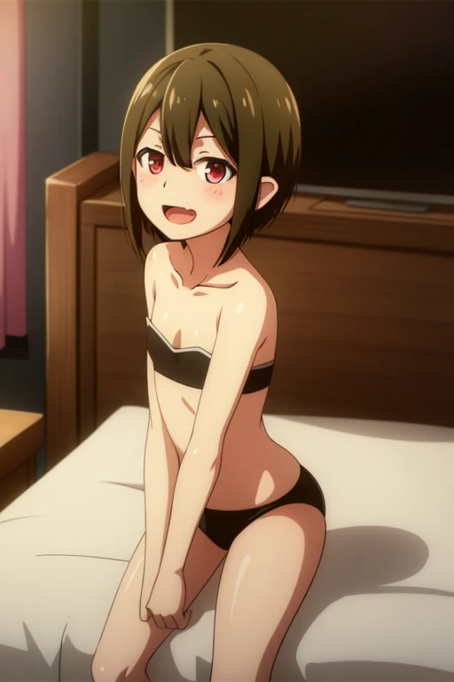 ((highest quality)), ((masterpiece)), (be familiar with), Perfect Face, indoor, Bedroom, Watching the audience,
One woman, Ariel,
Open Mouth, Ecstatic expression, blush, smile,
Small breasts, Flat Chest, Young Girl, , , Girl,
Short Hair, short hair,
Leg spread,